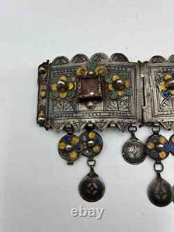 SILVER BERBER KABYLE FRONT PARURE ancient Marriage TAOUNZA