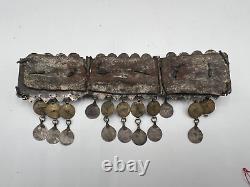 SILVER BERBER KABYLE FRONT PARURE ancient Marriage TAOUNZA