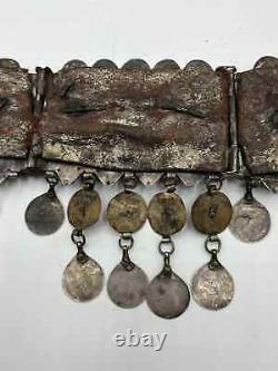 SILVER BERBER KABYLE FRONT PARURE ancient Marriage TAOUNZA