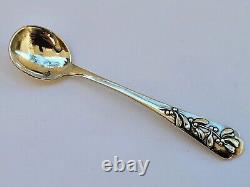 SUPERB antique pair of salt cellars in solid silver Art Nouveau Charles Murat
