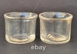 SUPERB antique pair of salt cellars in solid silver Art Nouveau Charles Murat