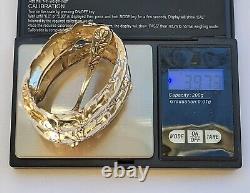 SUPERB antique pair of salt cellars in solid silver Art Nouveau Charles Murat