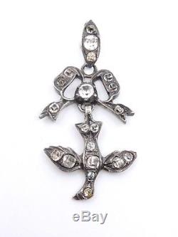 Saint Esprit Pendant In Sterling Silver And Rhinestones 19th Century Regional Jewel