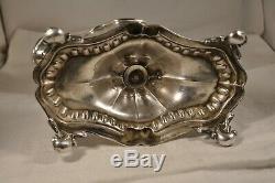 Sauciere Old Sterling Silver MB Debain Antique Solid Silver Saucer 412 Gr