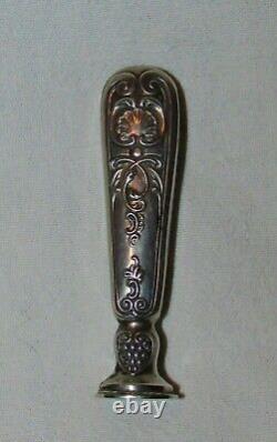 Sceau Cachet Argent Ancien & Porte Plume 19th Century Antique French Silver Seal