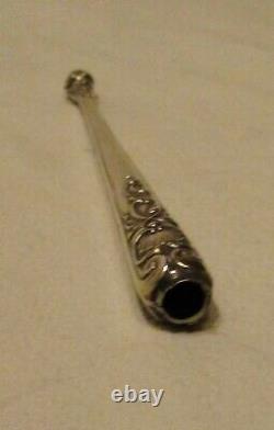 Sceau Cachet Argent Ancien & Porte Plume 19th Century Antique French Silver Seal