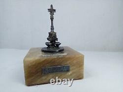 Sculpture Font de Canaletes Barcelona in solid silver 915 sterling silver antique