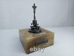 Sculpture Font de Canaletes Barcelona in solid silver 915 sterling silver antique