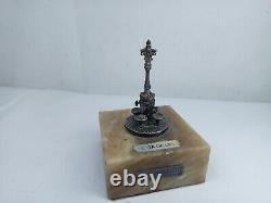 Sculpture Font de Canaletes Barcelona in solid silver 915 sterling silver antique