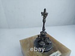 Sculpture Font de Canaletes Barcelona in solid silver 915 sterling silver antique