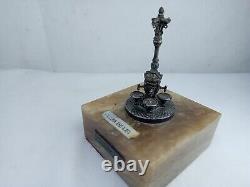 Sculpture Font de Canaletes Barcelona in solid silver 915 sterling silver antique