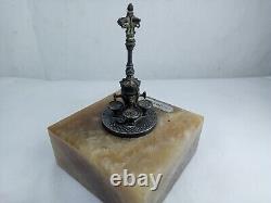 Sculpture Font de Canaletes Barcelona in solid silver 915 sterling silver antique