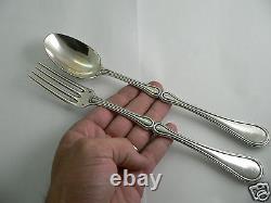 Service A Salad Solid Silver Old XIX Server Piece Sterling Silver 19th 224g