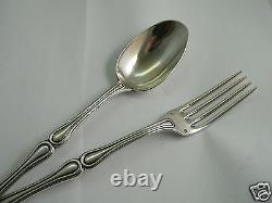 Service A Salad Solid Silver Old XIX Server Piece Sterling Silver 19th 224g