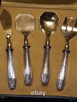 Service of Antique Solid Silver Hors D'ouvre Mignardises