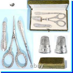 Sewing Necessary Argent Old Case Case Needles Poinçon Embroidery Ribbon