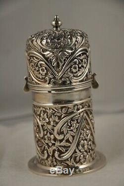 Shaker Old Sterling Silver Antique Silver S. Sugar Shaker Birmingham XIX