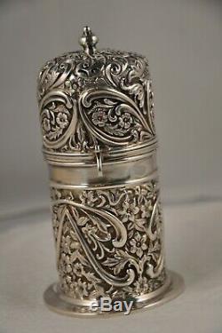 Shaker Old Sterling Silver Antique Silver S. Sugar Shaker Birmingham XIX