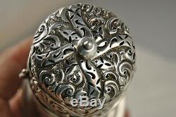 Shaker Old Sterling Silver Antique Silver S. Sugar Shaker Birmingham XIX