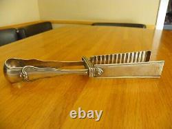 Silver Asparagus Tongs, Antique Solid Silver, Silversmith Thomas Hippolyte, 224 Grams.