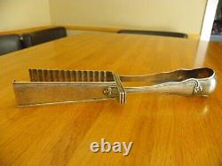 Silver Asparagus Tongs, Antique Solid Silver, Silversmith Thomas Hippolyte, 224 Grams.