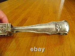 Silver Asparagus Tongs, Antique Solid Silver, Silversmith Thomas Hippolyte, 224 Grams.