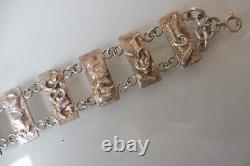 Silver Bracelet, 925 Silver, Magnificent, Solid, Antique Silver Bracelet