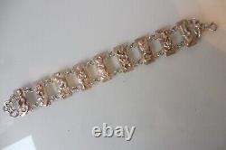 Silver Bracelet, 925 Silver, Magnificent, Solid, Vintage Silver Bracelet