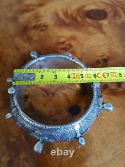 Silver Bracelet Massive Email Tiznit Maroc Berbere Maghreb Ancient Touareg Kabyle