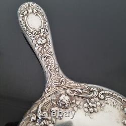 Silver Crowned Baron's Antique 19th Century Mirror