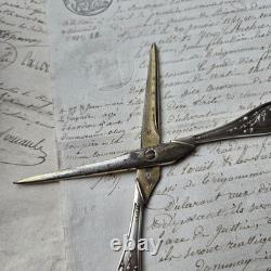 Silver Grape Scissors, Minerva, Late 19th Century, Antique Napoléon III