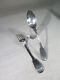 Silver Solid Spoon And Fork Antique Cutlery Minerva