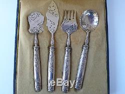 Silverware Old Beautiful Service A Mignardises Sterling Silver Minerve