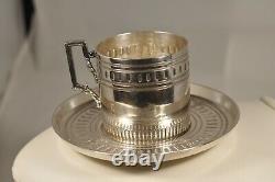 Size Litron Cafe Ancient Silver Massif XVIII Antique Solid Silver Coffee Cup