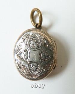 Small Reliquary Pendant In Silver Faith Hope Charity Ancient Reliquary