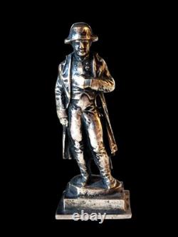 Small antique sculpture of Napoleon I, solid silver, 19th century style
