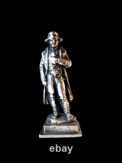 Small antique sculpture of Napoleon I, solid silver, 19th century style