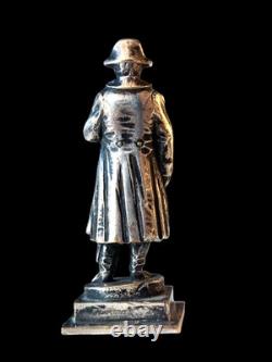 Small antique sculpture of Napoleon I, solid silver, 19th century style