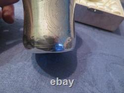 Small antique sterling silver tumbler, Minerva hallmark, maker’s mark illegible, 51 g