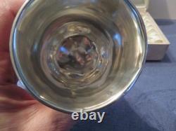 Small antique sterling silver tumbler, Minerva hallmark, maker’s mark illegible, 51 g