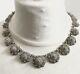 Solid 950 Sterling Silver Indochine Antique Filigree Choker