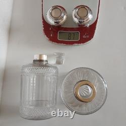 Solid Russian silver and crystal. Antique perfume bottle