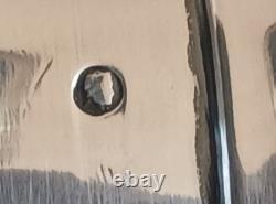 Solid Russian silver and crystal. Antique perfume bottle