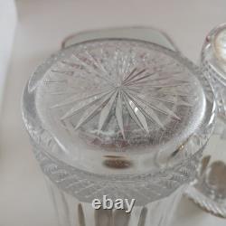 Solid Russian silver and crystal. Antique perfume bottle