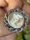Solid Silver Brooch & Quality Lady Miniature & Antique Jewelry & Painting