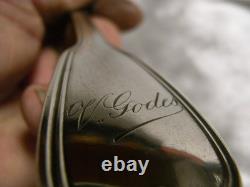 Solid Silver Minerva Hallmark Antique Flatware Fork Spoon Uni Flatware