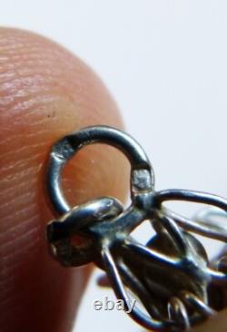 Solid Silver Necklace Chain Antique Jewelry