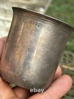 Solid Silver Tumbler from the Ancien Régime, 18th Century France