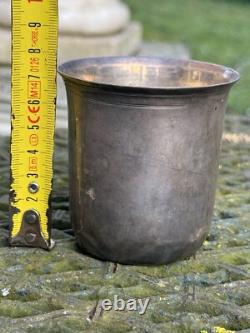 Solid Silver Tumbler from the Ancien Régime, 18th Century France