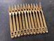 Solid Silver Vermeil Snail Picks Ancient Lot Of 12 Rare Xx Design Silverware